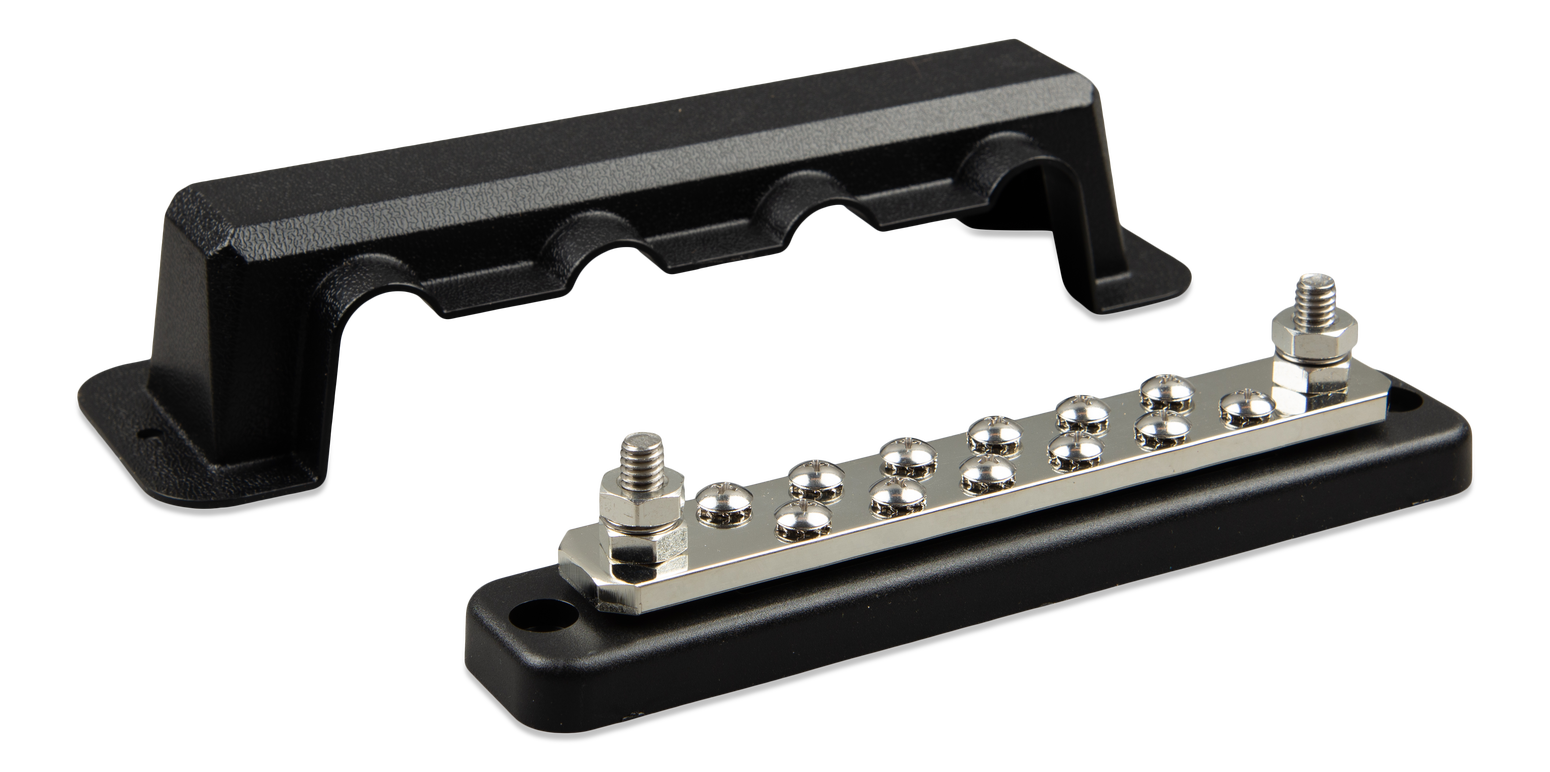 Busbar 250A 2P with 12 screws +cover